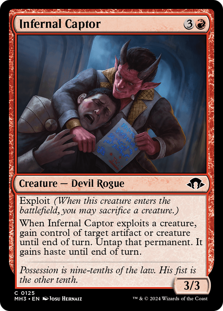 Infernal Captor [Modern Horizons 3] | Card Merchant Takapuna