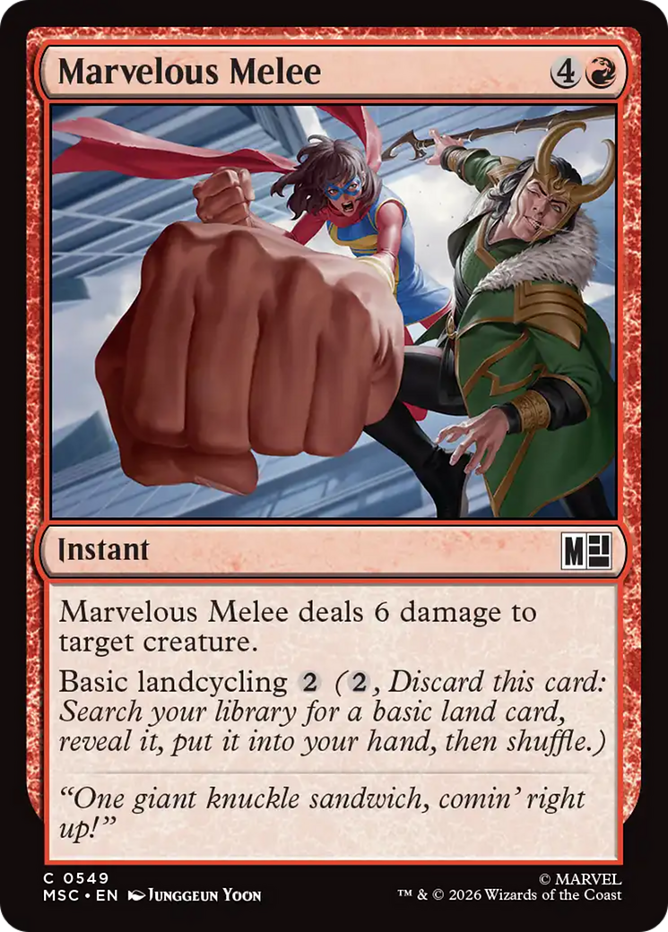 Marvelous Melee [Marvel Super Heroes Commander] | Card Merchant Takapuna