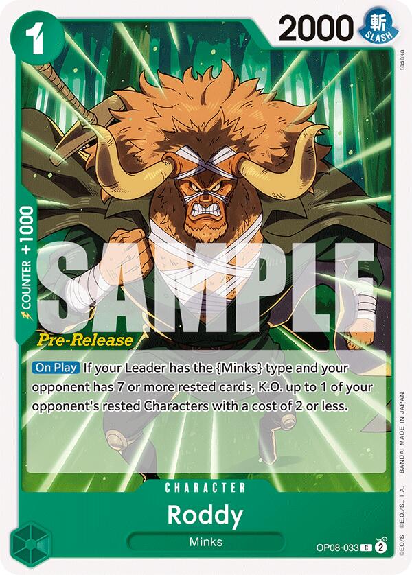 Roddy [Two Legends Pre-Release Cards] | Card Merchant Takapuna