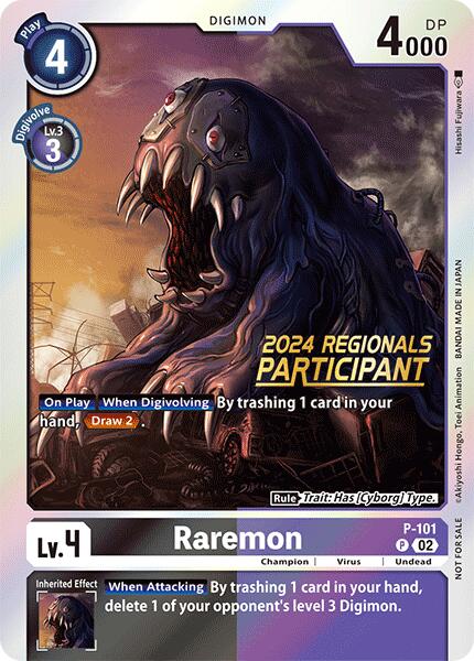 Raremon [P-101] - P-101 (2024 Regionals Participant) [Promotional Cards] | Card Merchant Takapuna