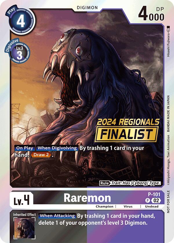Raremon [P-101] - P-101 (2024 Regionals Finalist) [Promotional Cards] | Card Merchant Takapuna
