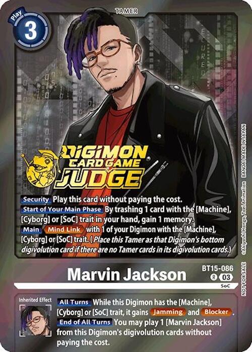 Marvin Jackson [BT15-086] (Judge Pack 6) [Exceed Apocalypse]