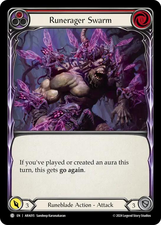 Runerager Swarm (Red) [ARA015] (Rosetta Aurora Blitz Deck) | Card Merchant Takapuna