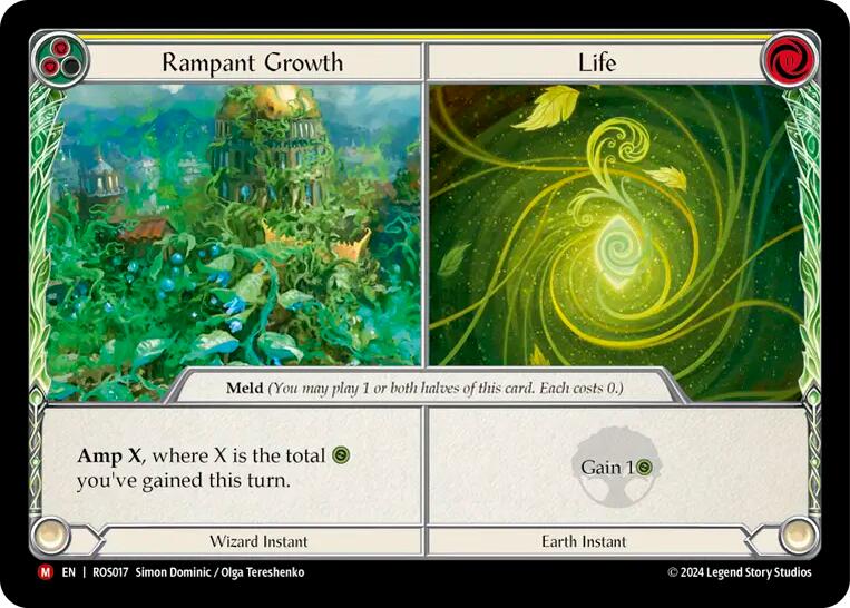 Rampant Growth // Life [ROS017] (Rosetta)  Rainbow Foil | Card Merchant Takapuna