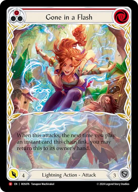 Gone in a Flash (Extended Art) [ROS076] (Rosetta)  Rainbow Foil | Card Merchant Takapuna