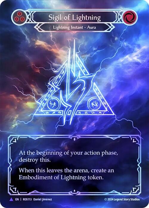 Sigil of Lightning (Marvel) [ROS113] (Rosetta)  Cold Foil | Card Merchant Takapuna
