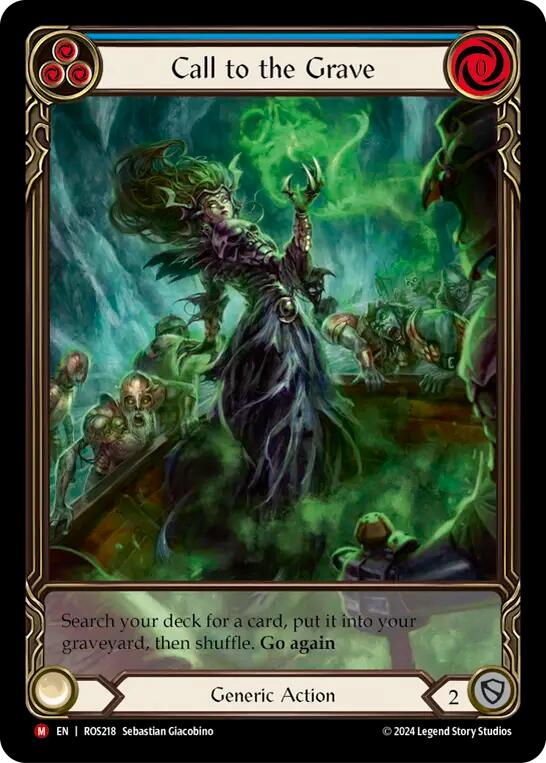 Call to the Grave (Extended Art) [ROS218] (Rosetta)  Rainbow Foil | Card Merchant Takapuna