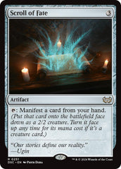 Scroll of Fate [Duskmourn: House of Horror Commander] | Card Merchant Takapuna