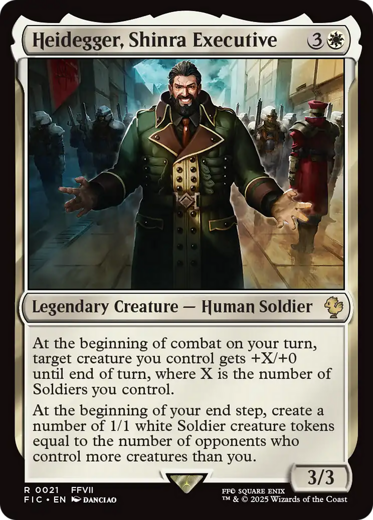 Heidegger, Shinra Executive [FINAL FANTASY Commander] | Card Merchant Takapuna