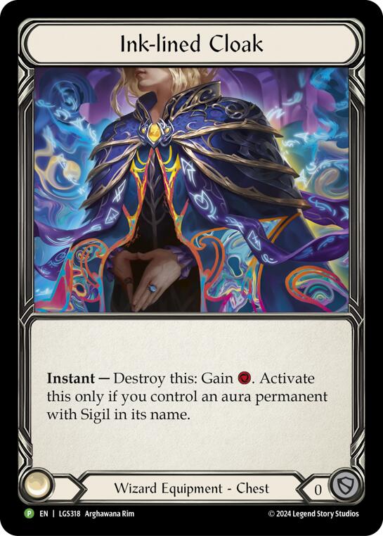 Ink-lined Cloak [LGS318] (Promo)  Rainbow Foil | Card Merchant Takapuna