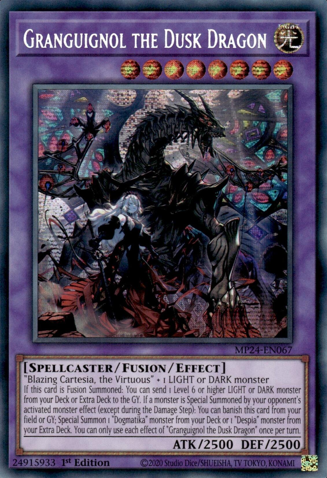 Granguignol the Dusk Dragon [MP24-EN067] Prismatic Secret Rare | Card Merchant Takapuna