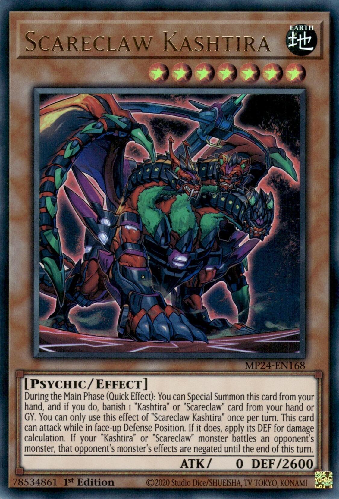 Scareclaw Kashtira [MP24-EN168] Ultra Rare | Card Merchant Takapuna