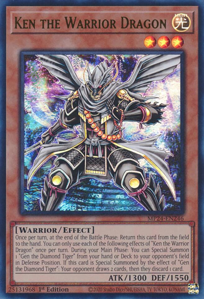 Ken the Warrior Dragon [MP24-EN246] Ultra Rare | Card Merchant Takapuna