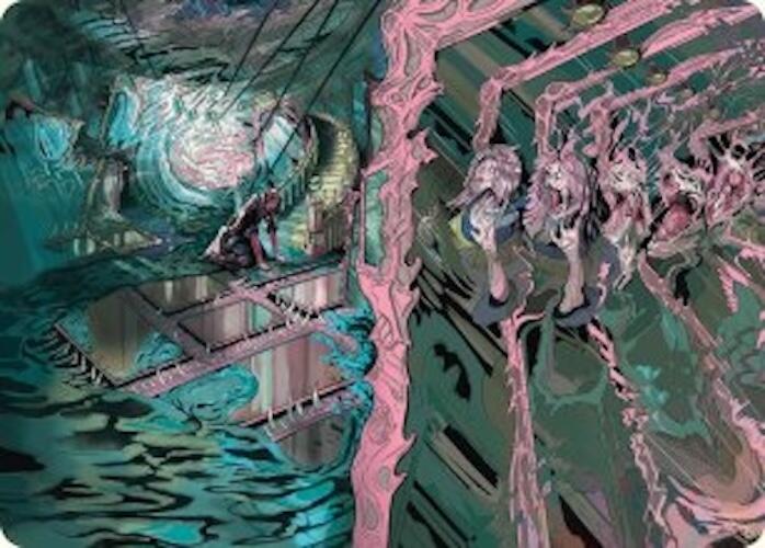 Mirror Room // Fractured Realm Art Card [Duskmourn: House of Horror Art Series] | Card Merchant Takapuna