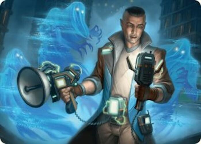 Paranormal Analyst Art Card [Duskmourn: House of Horror Art Series] | Card Merchant Takapuna