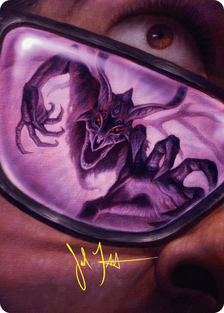 Doomsday Excruciator Art Card (Gold-Stamped Signature) [Duskmourn: House of Horror Art Series] | Card Merchant Takapuna
