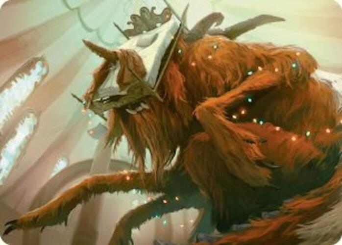 Bedhead Beastie Art Card [Duskmourn: House of Horror Art Series] | Card Merchant Takapuna