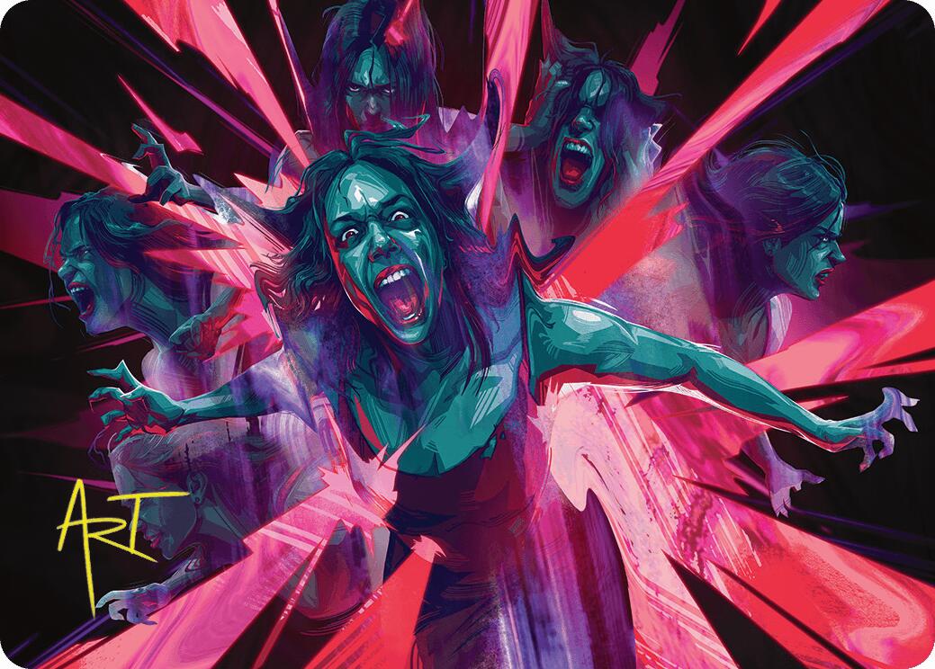 Waltz of Rage Art Card (Gold-Stamped Signature) [Duskmourn: House of Horror Art Series] | Card Merchant Takapuna