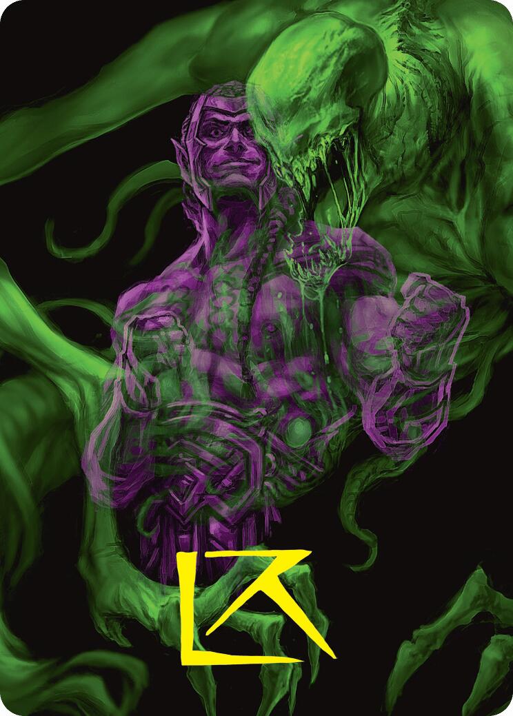Tyvar, the Pummeler Art Card (Gold-Stamped Signature) [Duskmourn: House of Horror Art Series] | Card Merchant Takapuna
