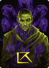 Kaito, Bane of Nightmares Art Card (Gold-Stamped Signature) [Duskmourn: House of Horror Art Series] | Card Merchant Takapuna