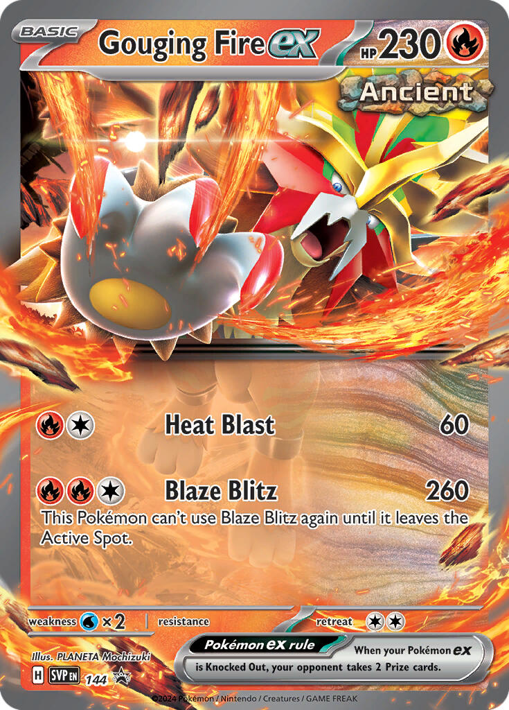 Gouging Fire ex (144) [Scarlet & Violet: Black Star Promos] | Card Merchant Takapuna