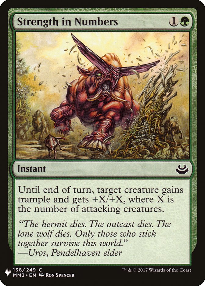 Strength in Numbers [Mystery Booster] | Card Merchant Takapuna