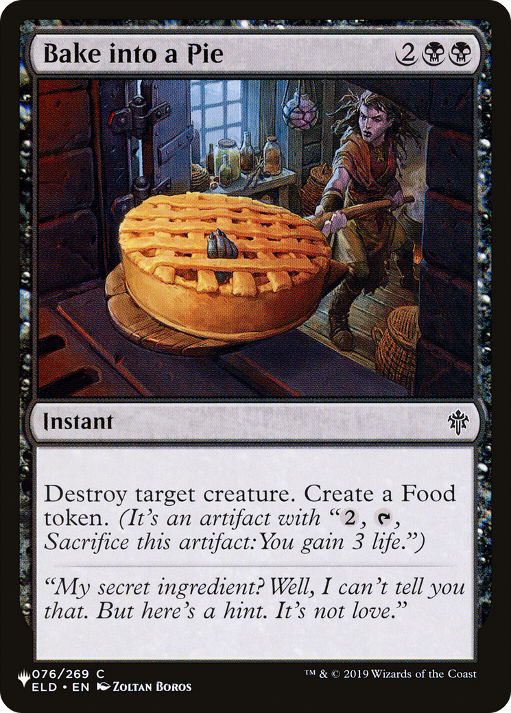 Bake into a Pie [The List] | Card Merchant Takapuna