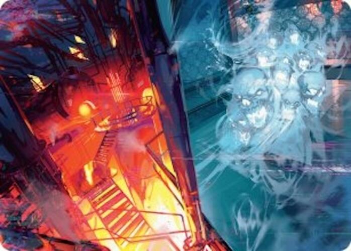 Roaring Furnace // Steaming Sauna Art Card [Duskmourn: House of Horror Art Series] | Card Merchant Takapuna