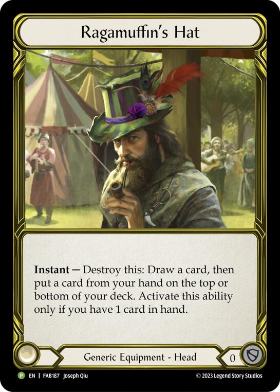 Ragamuffin's Hat [FAB187] (Promo)  Cold Foil | Card Merchant Takapuna