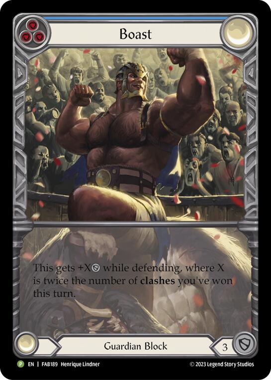 Boast (Cold Foil) [FAB189] (Promo)  Rainbow Foil | Card Merchant Takapuna