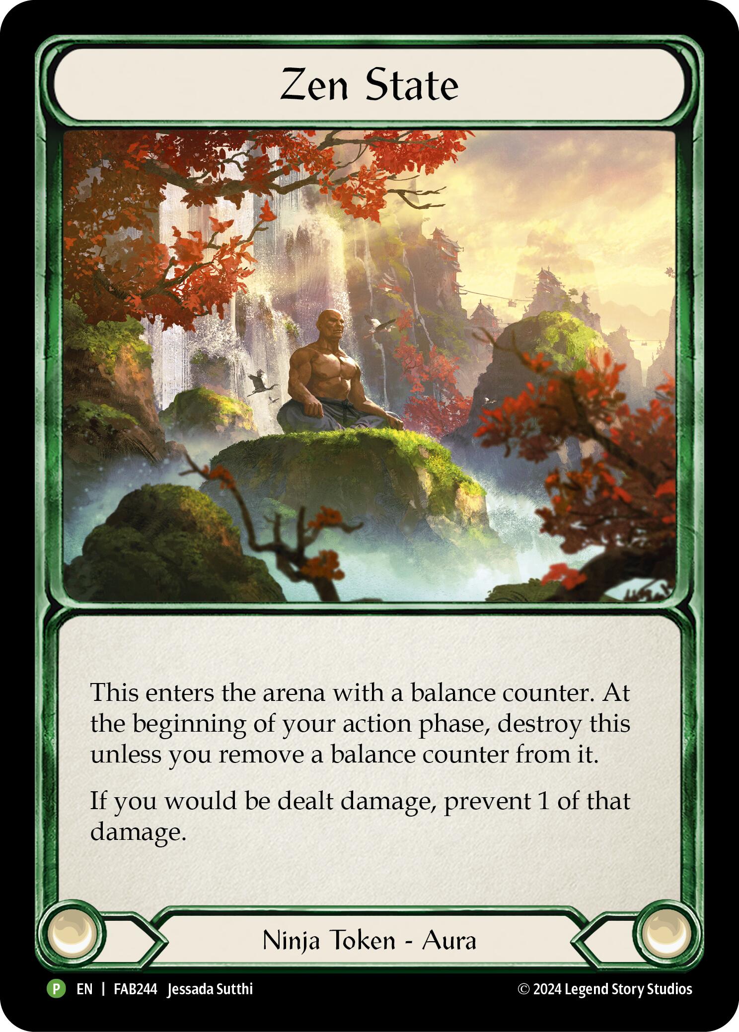 Zen State (Cold Foil) [FAB244] (Promo)  Rainbow Foil | Card Merchant Takapuna
