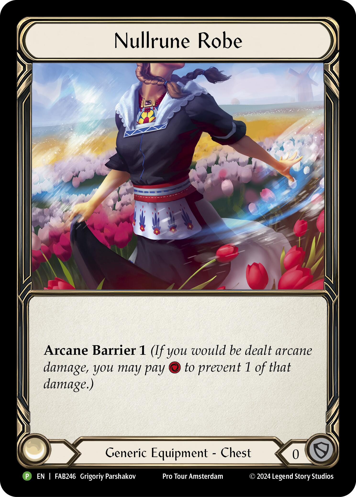Nullrune Robe (Cold Foil) [FAB246] (Promo)  Rainbow Foil | Card Merchant Takapuna