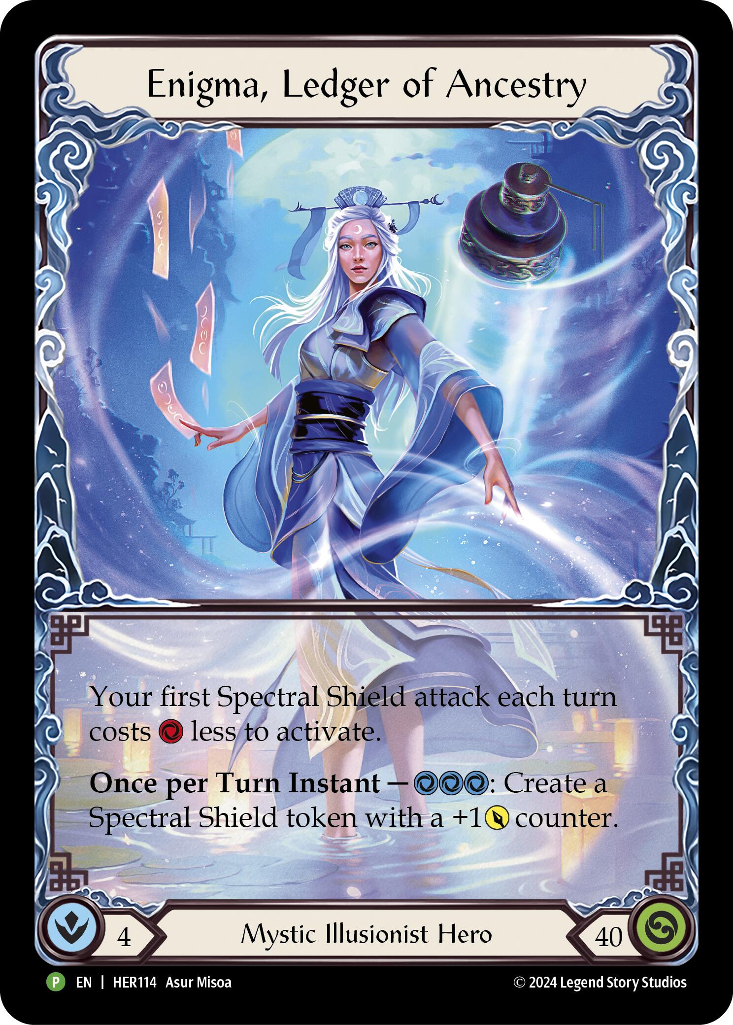 Enigma, Ledger of Ancestry (Cold Foil) [HER114] (Promo)  Rainbow Foil | Card Merchant Takapuna