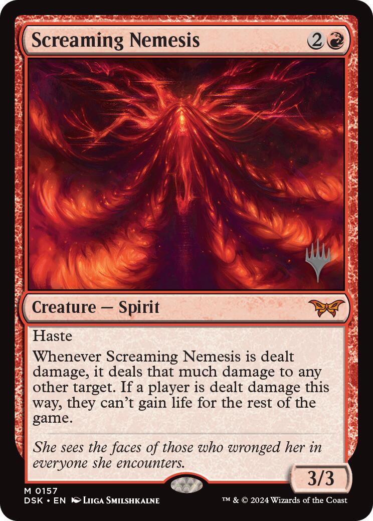 Screaming Nemesis (Promo Pack) [Duskmourn: House of Horror Promos] | Card Merchant Takapuna