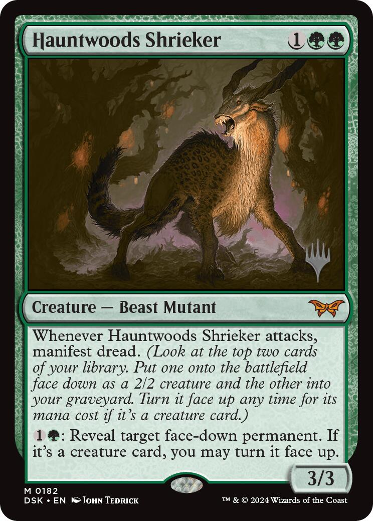 Hauntwoods Shrieker (Promo Pack) [Duskmourn: House of Horror Promos] | Card Merchant Takapuna