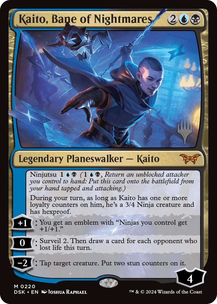 Kaito, Bane of Nightmares (Promo Pack) [Duskmourn: House of Horror Promos] | Card Merchant Takapuna