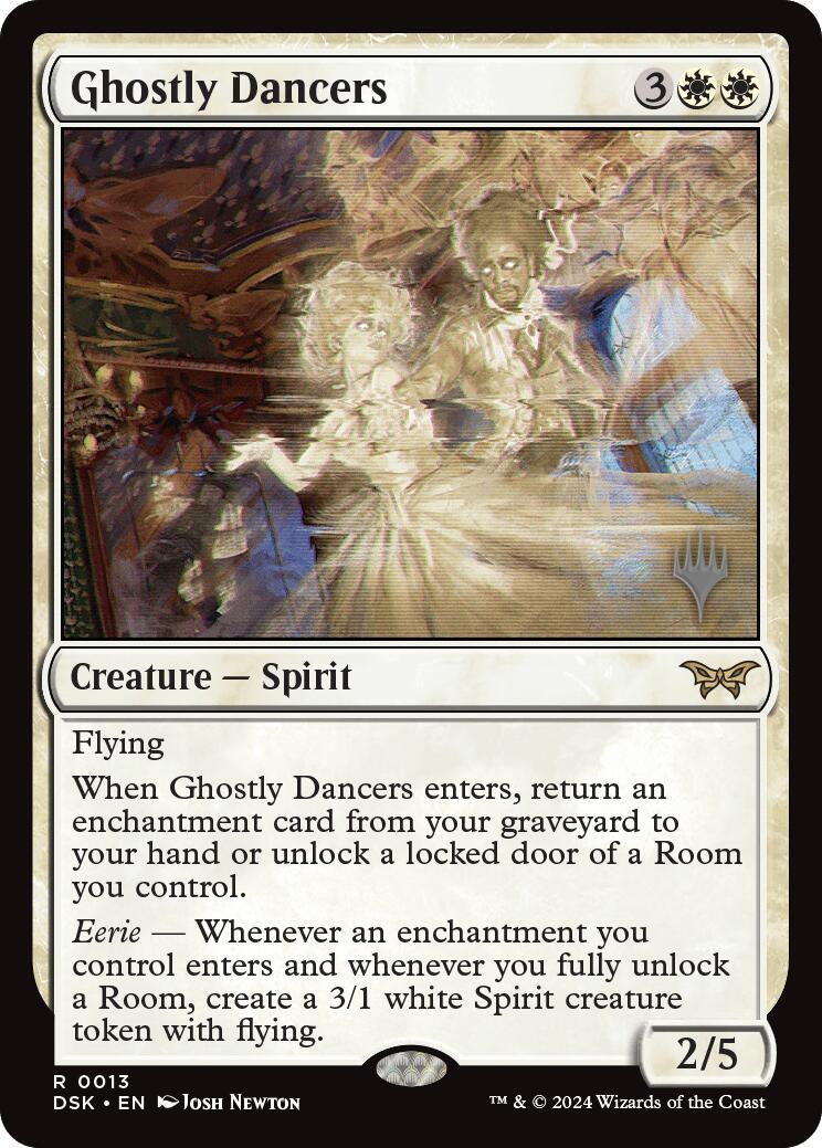 Ghostly Dancers (Promo Pack) [Duskmourn: House of Horror Promos] | Card Merchant Takapuna