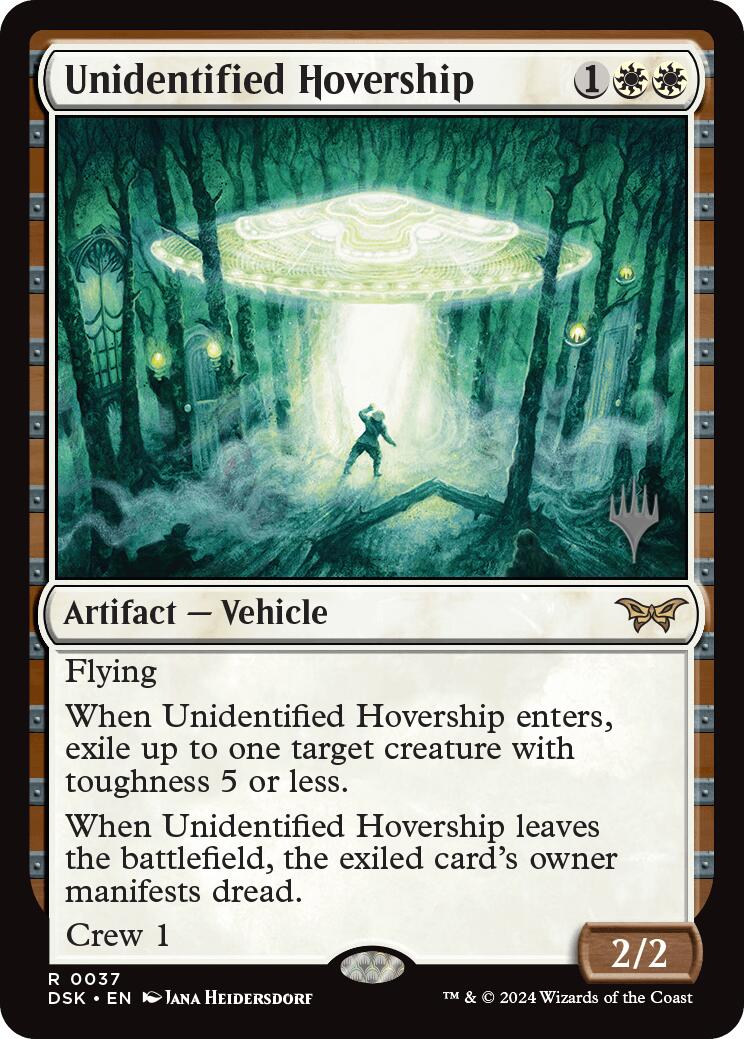Unidentified Hovership (Promo Pack) [Duskmourn: House of Horror Promos] | Card Merchant Takapuna
