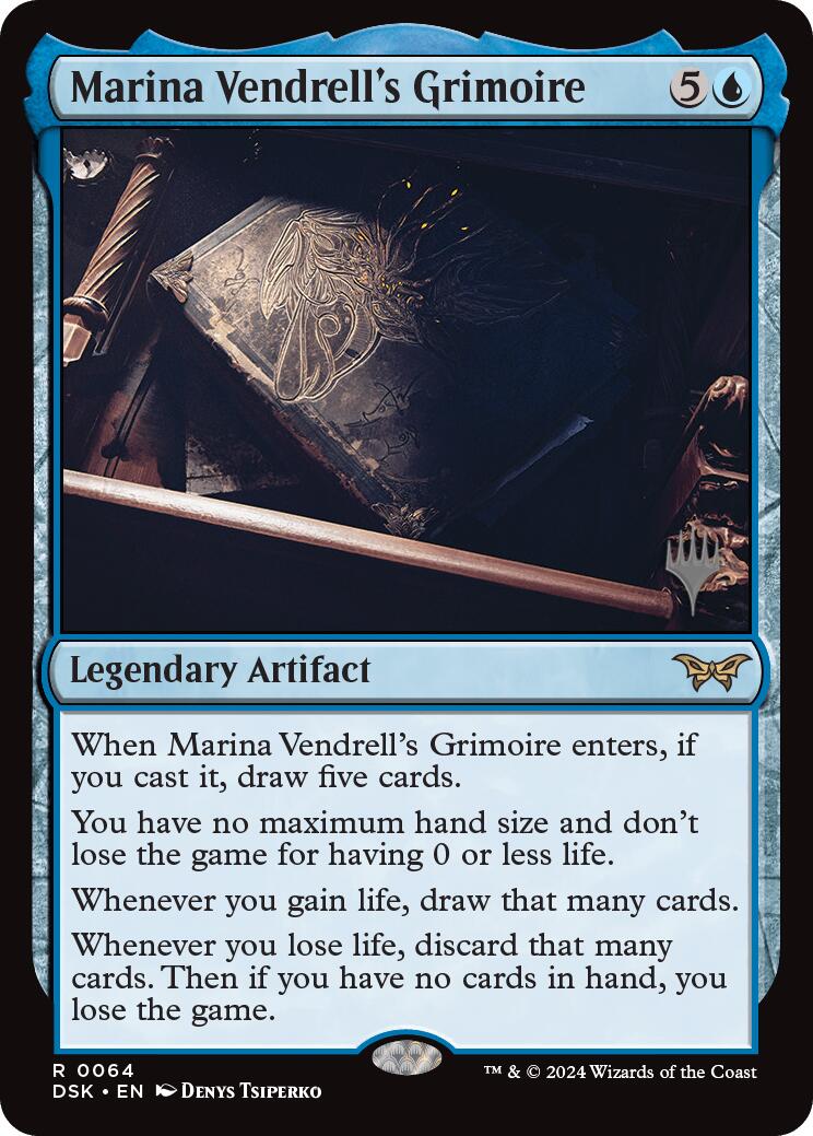 Marina Vendrell's Grimoire (Promo Pack) [Duskmourn: House of Horror Promos] | Card Merchant Takapuna