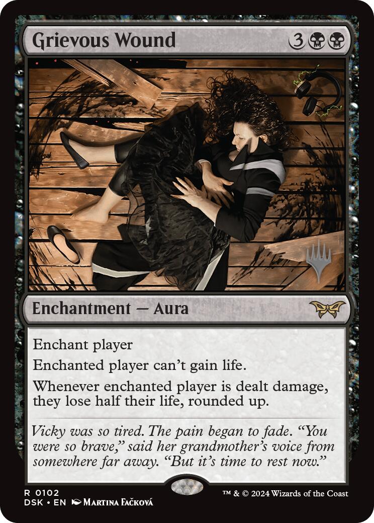 Grievous Wound (Promo Pack) [Duskmourn: House of Horror Promos] | Card Merchant Takapuna