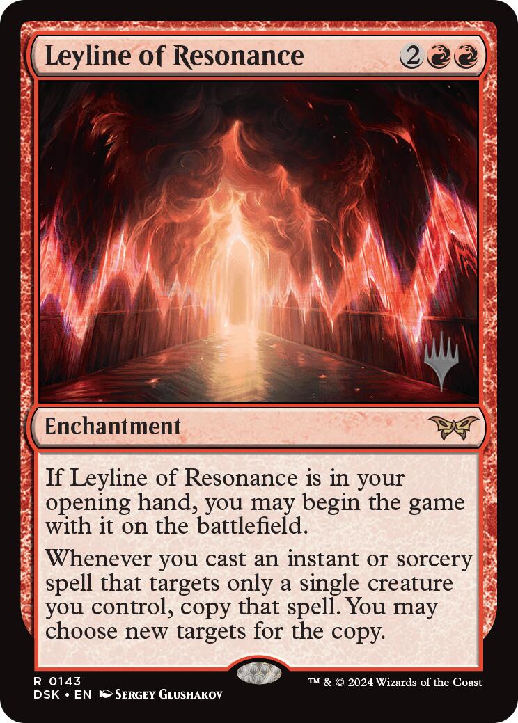 Leyline of Resonance (Promo Pack) [Duskmourn: House of Horror Promos] | Card Merchant Takapuna