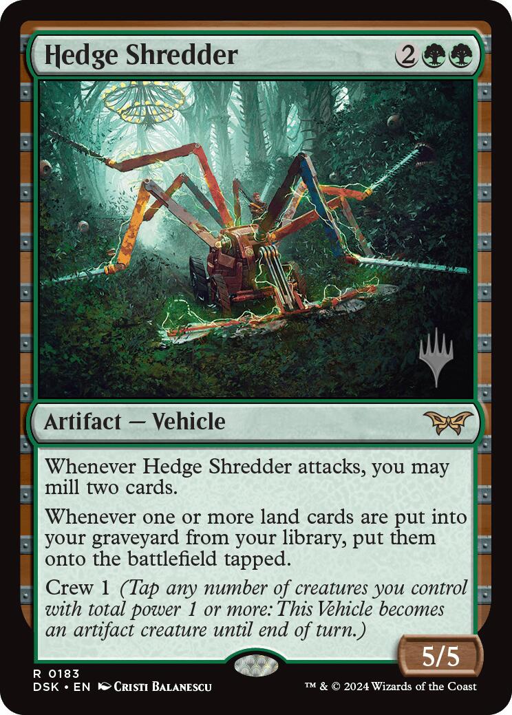 Hedge Shredder (Promo Pack) [Duskmourn: House of Horror Promos] | Card Merchant Takapuna