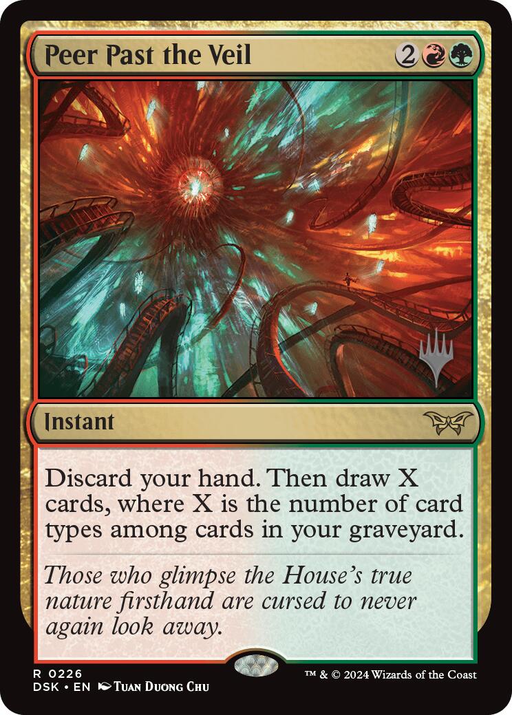 Peer Past the Veil (Promo Pack) [Duskmourn: House of Horror Promos] | Card Merchant Takapuna
