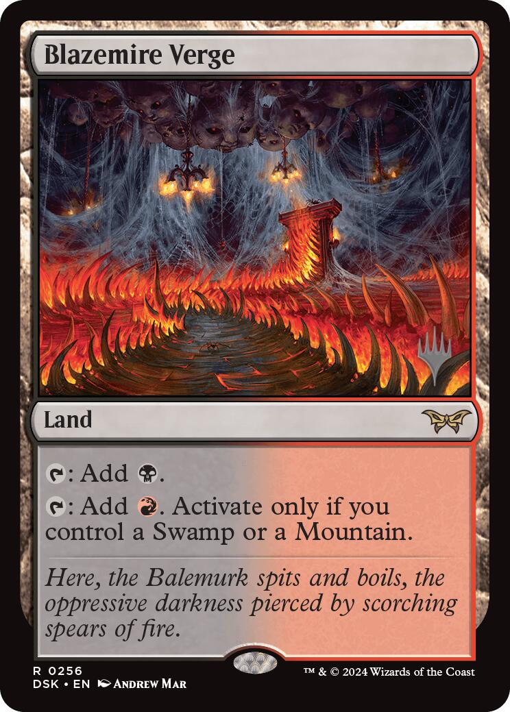 Blazemire Verge (Promo Pack) [Duskmourn: House of Horror Promos] | Card Merchant Takapuna