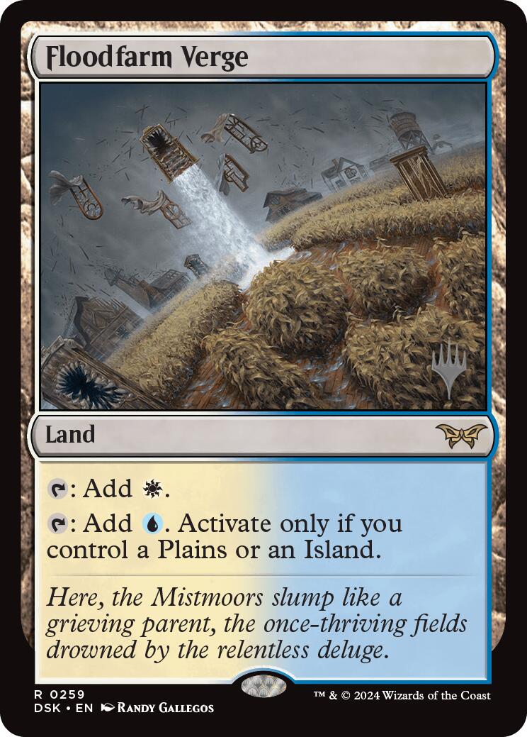 Floodfarm Verge (Promo Pack) [Duskmourn: House of Horror Promos] | Card Merchant Takapuna