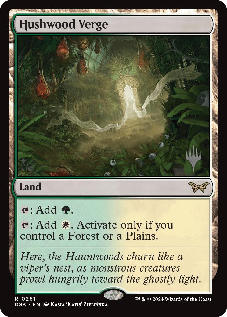 Hushwood Verge (Promo Pack) [Duskmourn: House of Horror Promos] | Card Merchant Takapuna