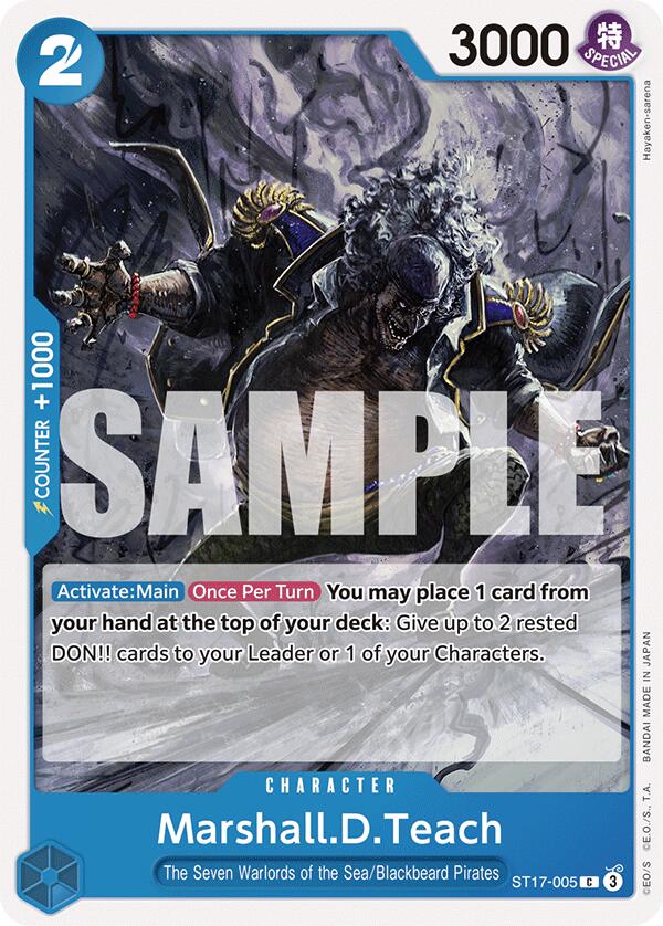 Marshall.D.Teach [Starter Deck: Blue Donquixote Doflamingo] | Card Merchant Takapuna
