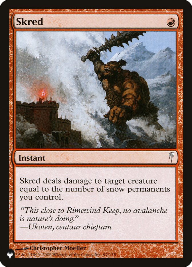 Skred [The List] | Card Merchant Takapuna