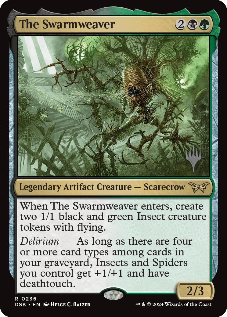 The Swarmweaver (0236) (Promo Pack) [Duskmourn: House of Horror Promos] | Card Merchant Takapuna