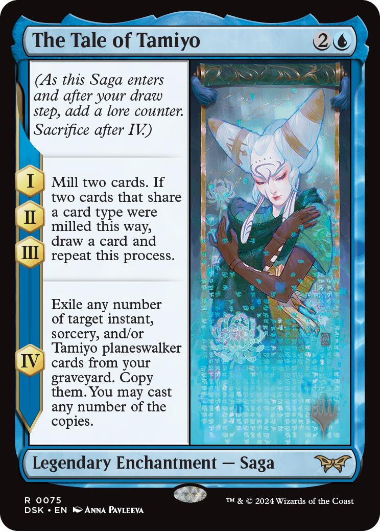 The Tale of Tamiyo (Promo Pack) [Duskmourn: House of Horror Promos] | Card Merchant Takapuna